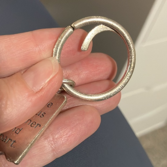 James Avery Mizpah Key Chain Silver Inspirational Keychain - Picture 4 of 4